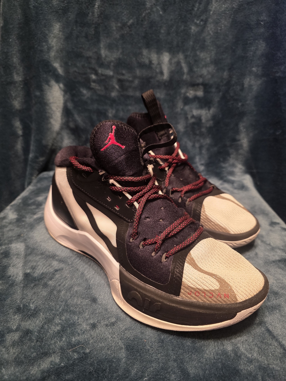 Jordan Men’s Black, Red and Cream Performance Basketball Shoes